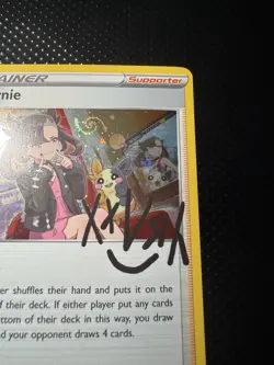 HD Galaxy Swirl Pokemon Marnie SWSH120 SWSH Cosmos Holo Promo Card - Image 2