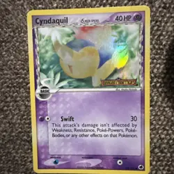 Cyndaquil 45/101 Ex Dragon Frontiers Pokemon English Stamped Reverse Holo 2006 - Image 1