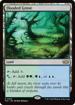 NM Flooded Grove, MTG, Tarkir Dragonstorm, Magic the Gathering, 364 - Image 1