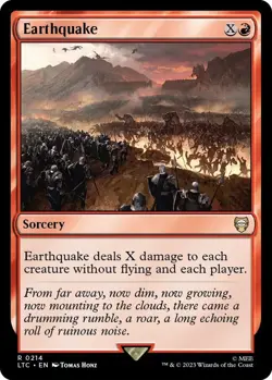 NM Earthquake, MTG, Lord of the Rings, Magic the Gathering, 214 - Image 1