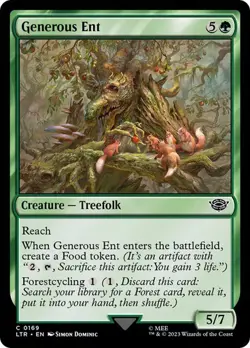 NM Generous Ent, MTG, Lord of the Rings, Magic the Gathering, 169 - Image 1
