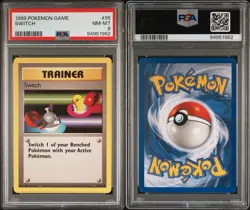 1999 POKEMON BASE SET UNLIMITED #95 SWITCH PSA 8 - Image 3