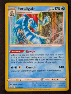 Feraligatr 057/264 - Swsh08: Fusion Strike Holo NM Pokemon TCG - Image 1