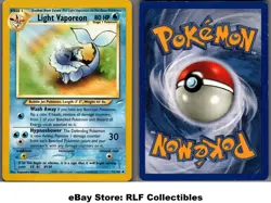 2002 Pokemon, Neo Destiny, #52/105 Light Vaporeon, Uncommon - Image 1