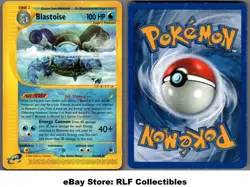 2002 Pokemon, Expedition, #37/165 Blastoise, Rare - Image 1