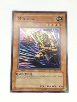 Yu-Gi-Oh! TCG Mudora DCR-076 Super Rare 1st Edition Dark Crisis LP - Image 1