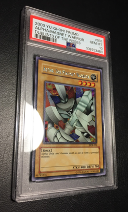 Alpha The Magnet Warrior | Secret Rare | 2003 DOR | PSA 10 Gem Mint | Yu-Gi-Oh - Image 3