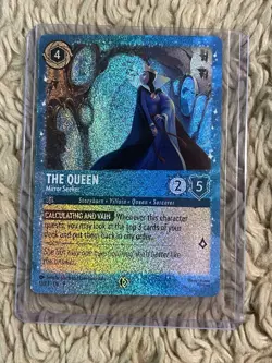 The Queen Mirror Seeker Glimmer Foil Fabled Disney Lorcana Costco Promo Card - Image 1