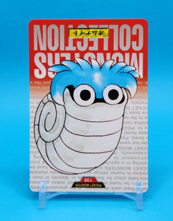 Pokemon Card Japanese - Omanyte No. 138 - Bandai Carddass - Red - Image 2