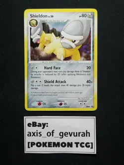 Shieldon HOLO Black Star Promo DP08 NM Pokemon Cards 2007 - Image 1