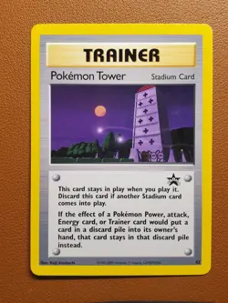 Pokemon Tower #42 Black Star Promo Trainer WOTC Pokemon Card NM - Image 1