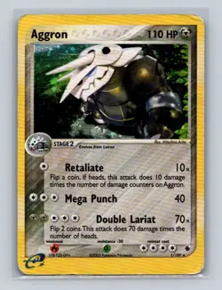Pokemon TCG Aggron Holo Rare Card 1/109 Ruby & Sapphire - Image 1