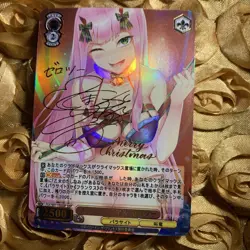 002 Zero Two Darling in the Franxx Wings GODDESS Anime ACG Holo Card Christmas - Image 1