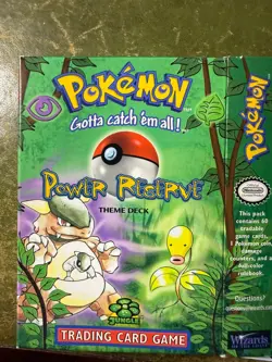 Pokemon Power Reserve Theme Deck WOTC 1999 (Sealed Cards) - Image 1