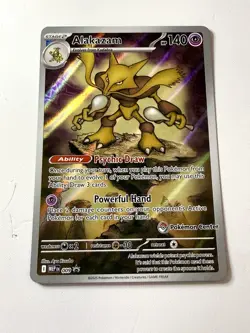 Alakazam Pokemon Center Stamp PC Stamped ETB Black Star Promo 009 MEP NM+ Mint - Image 1
