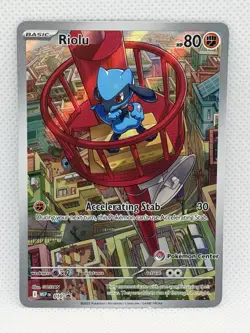 Pokemon Center Stamped - Pokemon Mega Evolution ETB Promo #10 Riolu - Image 1