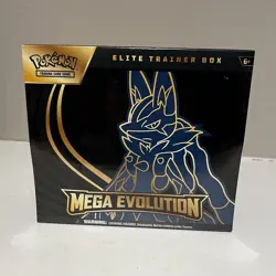 Pokemon TCG Mega Evolution Lucario Elite Trainer Box (ETB) | Factory Sealed New - Image 1