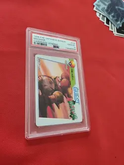 GEM MINT Pokemon: Magmar #105 Japanese Bandai Carddass Vending 1998 - PSA 10 - Image 5