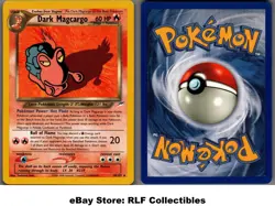 2002 Pokemon, Neo Destiny, #18/105 Dark Magcargo, Rare - Image 1