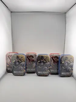 One Piece TCG Mini Tin Vol 2 English 2 Packs OP 13 Lot Of 6 - Image 1
