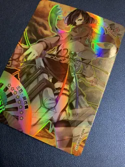Mikasa Ackerman Attack On Titan SSR Goddess Waifu Card Girl Holo Doujin Anime - Image 3