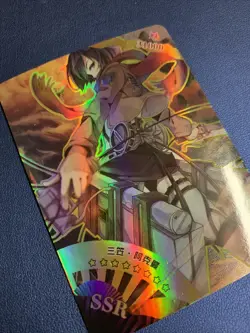 Mikasa Ackerman Attack On Titan SSR Goddess Waifu Card Girl Holo Doujin Anime - Image 4