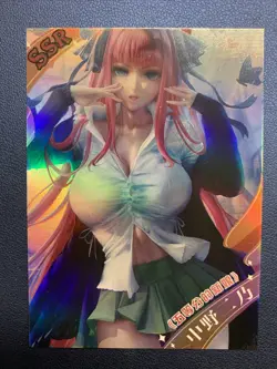 Nino Nakano Quintuplets NS-SSR014 Heavenly Goddess Anime Waifu Card Girl TCG CCG - Image 1