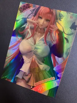Nino Nakano Quintuplets NS-SSR014 Heavenly Goddess Anime Waifu Card Girl TCG CCG - Image 3