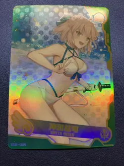 Okita Souji Fate Goddess CCG TCG SSR 004 Anime Waifu Card Girl Maiden Swimsuit - Image 5