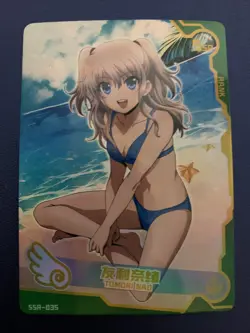 Nao Tomori Charlotte Goddess CCG TCG Anime Waifu Card Girl Holo Swimsuit Foil - Image 1