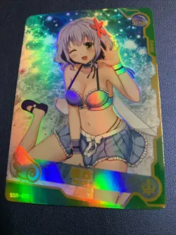 Muse Fairy Amagi Brilliant Goddess CCG TCG SSR 001 Anime Waifu Card Girl Swim - Image 1