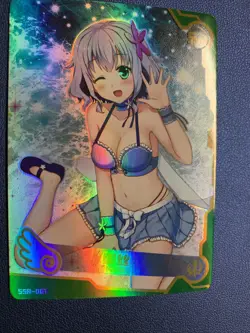 Muse Fairy Amagi Brilliant Goddess CCG TCG SSR 001 Anime Waifu Card Girl Swim - Image 5