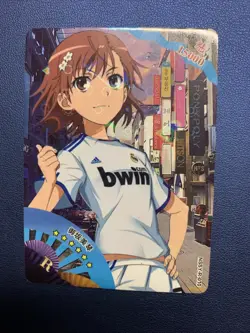 Mikoto Misaka Magical Index CCG R Goddess Waifu Card Girl Holo Doujin Anime Foil - Image 1