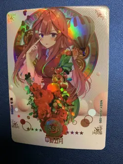 Itsuki Nakano Quintessential SSR Goddess Waifu Card Girl Holo Doujin Anime - Image 5