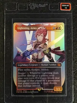 2025 Final Fantasy MTG Lightning, Army of One Foil M 0400 - Taby Card™ GEM MT 10 - Image 1