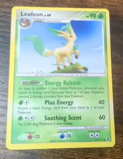 Pokemon Card - Leafeon Rising Rivals 45/111 Uncommon Non Holo MP - Image 1