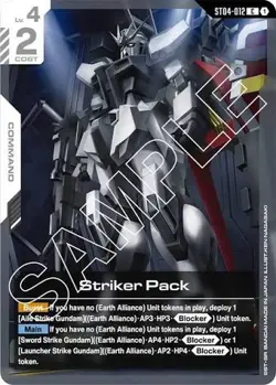 4x Striker Pack - ST04-012 NM - Gundam TCG Card Game PLAYSET - Image 1
