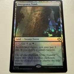 Overgrown Tomb FOIL Lorwyn Eclipsed Ships Now Pack Fresh MTG - Image 1