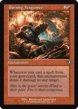 NM Retro Burning Vengeance, MTG, Innistrad Remastered, Magic the Gathering, 397 - Image 1