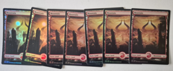 Magic The Gathering - Mountain - Hour Of Devastation - Foil Full Art x 7 - NM - Image 1