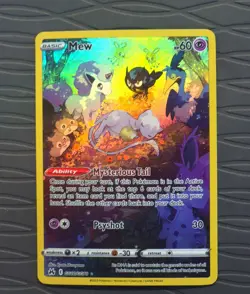 Mew GG10/GG70 Crown Zenith: Galarian Gallery Full Art Holo Pokemon Card NM - Image 1