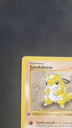 Pokemon Sandshrew Base Set 62/102 1st Edition Shadowless MP - Image 2