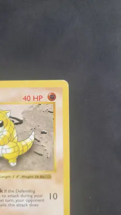 Pokemon Sandshrew Base Set 62/102 1st Edition Shadowless MP - Image 3