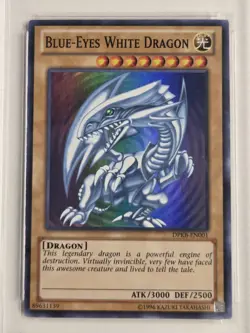 PSA 9 Blue-Eyes White Dragon DPKB-EN001 Super Rare Yugioh SDK Art Unlimited Mint - Image 2