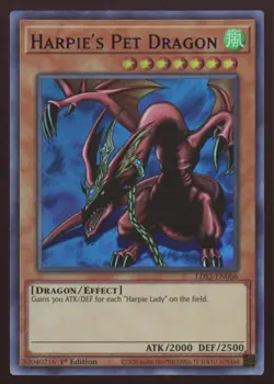 Yu-Gi-Oh! Harpie's Pet Dragon (Purple) #LDS2-EN066 1st Edition Ultra Rare - Image 1