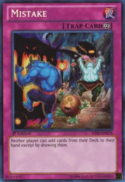 Lightly Played Mistake - SHSP-EN076 - Secret Rare - 1st Edition - YuGiOh - Image 1