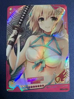 Okita Souji Fate FGO 024 Foil Swimsuit Goddess Waifu Card Girl Holo Doujin Anime - Image 1