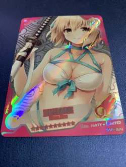 Okita Souji Fate FGO 024 Foil Swimsuit Goddess Waifu Card Girl Holo Doujin Anime - Image 5