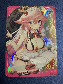 Yae Sakura Houkai Impact Foil Swimsuit Goddess Waifu Card Girl Holo Doujin Anime - Image 1
