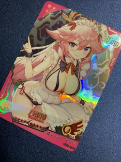 Yae Sakura Houkai Impact Foil Swimsuit Goddess Waifu Card Girl Holo Doujin Anime - Image 3